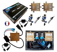 Kit HID Xénon Marque Francaise Vega® H1 10000K 55W Canbus Anti Erreur ODB Conception ASIC Ampoules à embase métallique