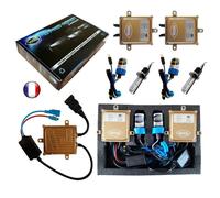 Kit HID Xénon Marque FRANCAISE Vega® H1 8000K 55W Slim DSP AC ampoules à embase métallique