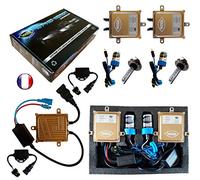 Kit HID Xénon Marque FRANCAISE Vega® H7 10000K 55W Canbus anti erreur ODB 2 ampoules à embase métallique