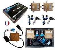 Kit HID Xénon Marque Francaise Vega® HB3 9005 6000K 55W Slim DSP AC Ampoules à embase coudée