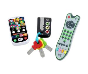 Kit High Tech - KD - Mon Kit High Tech - Clés, téléphone et télécommande pour apprendre les chiffres et couleurs