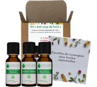 Kit Hiver Anti Coup De Froid-3 Huiles Essentielles Bio-100% Pure Et Naturelle-Hebbd,Ecocert-Eucalyptus Globulus,Niaouli,Ravintsara-Applications Diverses-3x10ml