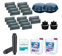 Kit hivernage complet 7-en-1 spécial piscine bois - M - longueur de 6 à 9m