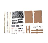 Kit horloge numérique pour enseigner les compétences de soudure avec circuit 6 bits et tension requise DC 4,5-5,5 V (pièces + coque)