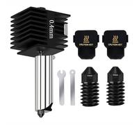 Kit hotend 0,40 mm compatible avec Bambu Lab A1/A1 Mini, ensemble Hotend avec buse en acier trempé et chaussette en gel de silicone avec fermeture rapide pour le remplacement et l'entretien (modèle A)