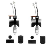 Kit Hotend 2 pièces pour Snapmaker U1 pré-installé buse en acier trempé de 0,4 mm et bloc chauffant en céramique 24 V 48 W avec 2 buses de stationnement et brosse en silicone pour accessoires U1 3D