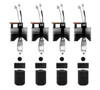 Kit hotend 4PK pour Snapmaker U1 pré-installé, buse en acier trempé de 0,8 mm et bloc chauffant en céramique, avec 4 points de stationnement Nozzle Parking Points et brosse en silicone et 8 paires de