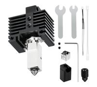 Kit Hotend amélioré de 0,2 mm pour imprimante 3D Bambu Lab X1/X1C, avec bloc chauffant en cuivre plaqué titane Heat Break, kit de bloc chauffant en acier trempé de 0,2 mm, hotend avec chaussette en