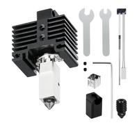 Kit Hotend amélioré de 0,6 mm pour imprimante 3D Bambu Lab P1S/P1P, avec bloc chauffant en cuivre plaqué titane Heat Break, kit de bloc chauffant en acier trempé de 0,6 mm, hotend avec chaussette en