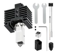 Kit Hotend AméLioré pour Imprimante 3D Bambu Lab P1S/P1P, avec Bloc Chauffant en Cuivre Plaqué Titane Heat Break, Kit de Bloc Chauffant en Acier Trempé de 0,4 mm, Hotend avec Chaussette en Silicone