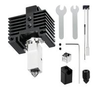 Kit Hotend AméLioré pour Imprimante 3D Bambu Lab P1S/P1P, avec Bloc Chauffant en Cuivre Plaqué Titane Heat Break, Kit de Bloc Chauffant en Acier Trempé de 0,2 mm, Hotend avec Chaussette en Silicone