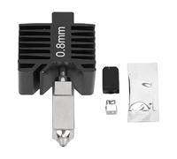 Kit Hotend d'imprimante 3D de remplacement pour Lab P1S, buse en acier trempé, Kit d'extrémité chaude de chauffage en céramique 60W (0.8mm)