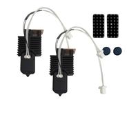 Kit Hotend entièrement assemblé for sn-apmaker U1, buse de 0.4mm en acier trempé intégré, Kit de bloc en céramique 24v 48w, extrémité chaude améliorée(2 pcs)