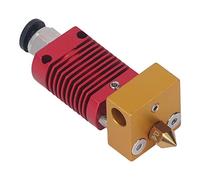 Kit Hotend Métal, Tête d' Extrudeuse avec Buse 0,4 Mm pour Filament Nylon ABS (Rouge)