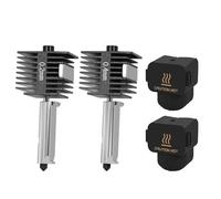 Kit Hotend Mini A1 2PCS, Kit d'extrudeuse de tête d'impression d'imprimante 3D de remplacement avec buse en acier trempé de 0,2 mm et 0,4 mm et couvercle en silicone pour Bambu Lab A1 / A1 Mini