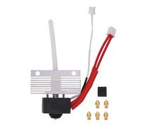 Kit Hotend pour Elegoo Neptune 3 Pro/Plus/Max, extrudeuse, tête d'impression 3D, extrudeuse, kit de bloc de chauffage avec 5 pièces supplémentaires de buse en laiton de 0,4 mm et 1 couvercle en
