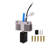 Kit Hotend pour Elegoo Neptune 4 Plus, Neptune 4 Max, extrudeuse, tête d'impression 3D, extrudeuse, kit de bloc de chauffage avec 5 buses en laiton supplémentaires de 0,4 mm et 1 couvercle en silicone
