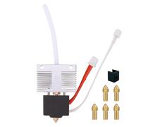 Kit Hotend pour Neptune 4,Neptune 4 Pro,extrudeuse,tête d'impression 3D,kit de bloc de chauffage avec 5 kits de buse en laiton de 0,4 mm supplémentaires et 1 couvercle en silicone