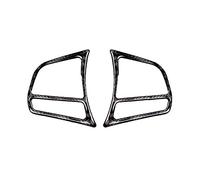 Kit Housse Console Centrale D'autocollant Garnitur 2 Pièces/Ensemble Accessoires D'autocollant Bouton Volant Voiture Fiber Carbone pour BMW 1 2 3 4 Série 3GT F20 F21 F30 F32 F34