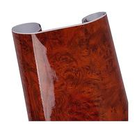 Kit Housse Console Centrale Voiture Intérieur Moulage Voiture Tableau Bord Panneau Haute Brillance Bois Grain Vinyle Garniture Film Autocollant Décor Protecteur Bricolage Film D'autocollant Garniture