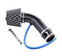 Kit HouYeen universel pour filtre d'admission d'air froid en aluminium pour voiture de course - Tuyau de 6,3-7,6 cm en carbone noir