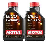 MOTUL - Huile moteur 5W30 (C3, 8100 X-CLEAN+, LL), 1 litre - Réf. 106376