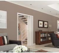 Kit huisserie enrobé Blanc vantail simple FIBROTUBI - porte jusqu'à 100 cm - 61821002