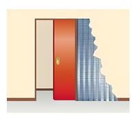 Kit huisserie MDF porte jusqu'à 120 mm FIBROTUBI - 61421202