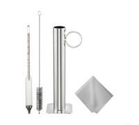 Kit hydromètre de sirop d'érable de qualité supérieure et tasse de test en métal conçu pour une analyse précise de la teneur en sucre avec transparent pour balance Brix Baume résistant à la chaleur