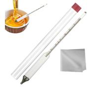 Kit Hydromètre pour Sirop d'Érable - Mesureur de Densité pour Sirop d'Érable,Instrument de Mesure Précis pour Pâtisserie et Usage Domestique - Lecture Facile Sans Appareil