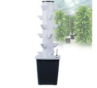 Kit hydroponique - 3 à 6 niveaux, réutilisable et durable - Économie d'eau de 90 %, système aéroponique - Croissance 3 fois plus rapide for les herbes et les légumes-feuilles - Installation facile, pa