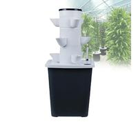 Kit hydroponique - 3 à 6 niveaux, réutilisable et durable - Économie d'eau de 90 %, système aéroponique - Croissance 3 fois plus rapide for les herbes et les légumes-feuilles - Installation facile, pa