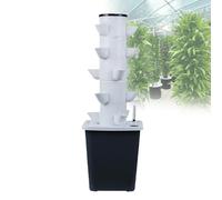 Kit hydroponique - 3 à 6 niveaux, réutilisable et durable - Économie d'eau de 90 %, système aéroponique - Croissance 3 fois plus rapide for les herbes et les légumes-feuilles - Installation facile, pa