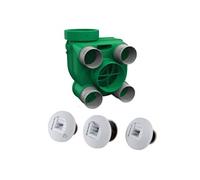 Kit Hygro A VMC simple flux hygroréglable basse consommation + 3 bouches électriques - - KHAERST5160