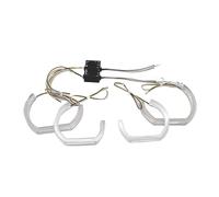 Kit œil d'ange RGB Pour BMW Série 7 E65 E66 Pré-lifting Pré-LCI 745i 2002-2005 DTM Pour M4 Pour Style LED Kit D'anneaux Yeux D'ange Cristal Auréoles pour auto(Version 2)