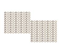 Kit Œillets en Laiton 100 Sets, Œillets Métalliques 18mm Diamètre Intérieur, Bronze Antique - Finition Brillante, Installation Simple, Pour Bâches, Cuir et Tissus (Bronze)