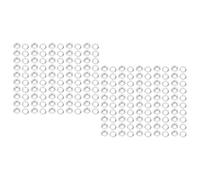 Kit Œillets en Laiton 100 Sets, Œillets Métalliques 18mm Diamètre Intérieur, Bronze Antique - Finition Brillante, Installation Simple, Pour Bâches, Cuir et Tissus (Argent)