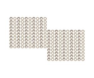 Kit Œillets en Laiton 100 Sets, Œillets Métalliques 18mm Diamètre Intérieur, Bronze Antique - Finition Brillante, Installation Simple, Pour Bâches, Cuir et Tissus (Bronze)