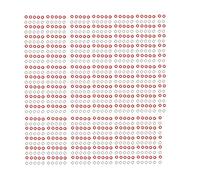 Kit Œillets Ronds 8mm 500 Pièces Cuivre Clair, Multi Usage, Réparation et Décoration - Installation Facile, Métal Durable, Idéal Cuir et Tissu (Rouge)