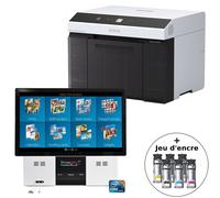 Kit imprimante EPSON SureLab D1000 + borne DiLand KD23 + jeu d'encre UltraChrome D6r-S + Extension de garantie à 3 ans