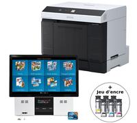 Kit imprimante EPSON SureLab D1000A + borne DiLand KD23 + jeu d'encre UltraChrome D6r-S + Extension de garantie à 3 ans