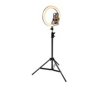 Kit Influence XL Anneau Lumineux 26cm Blanc avec Trépied 1,6m Noir