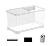 Kit initial pour aquarium, aquarium avec panier | Aquarium décoratif polyvalent pour aquariums : kit d'aquarium créatif et élégant, idéal pour la décoration de la maison et du bureau