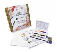 Kit Initiation Aquarelle Sennelier Débuter L'aquarelle Kit Fleurs Par Marie Boudon