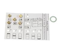 KIT INJECTEURS GAZ BUTANE pour CUISINIERE BEKO - 4431930003