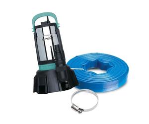 Kit Inondation Spid’O SPICONCEPT ECA 550 - Pompe Eaux Chargées avec Flotteur AquaSensor - 550 W - 15 m³/h - Tuyau Plat 10 m Inclus