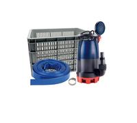 Kit inondation Spid’O VCDC-500-P2 - Pompe eaux claires & chargées 500 W - Débit 12,5 m³/h - Refoulement 6 m - Particules Ø 30 mm