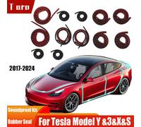 Kit insonorisé de joint de porte pour Tesla modèle 2025, bande d'étanchéité en caoutchouc pour tirage météo, Kit de bruit de vent, bande de couverture de coffre avant 10PCS Model 3
