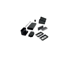 Kit installation pour mode filtrant Elica NikolaTesla Suit S Noir et gris, 2 filtres Odour Shield, conduit plinthe et raccords orientables 15°