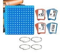 Kit Interactif De Pratique des Mathématiques | Cartes Flash Mathématiques avec Tableau |Ensemble De Pratique D'addition,soustraction,Multiplication Et Division|Jouet Éducatif pour Enfant De 1 À 6 Ans